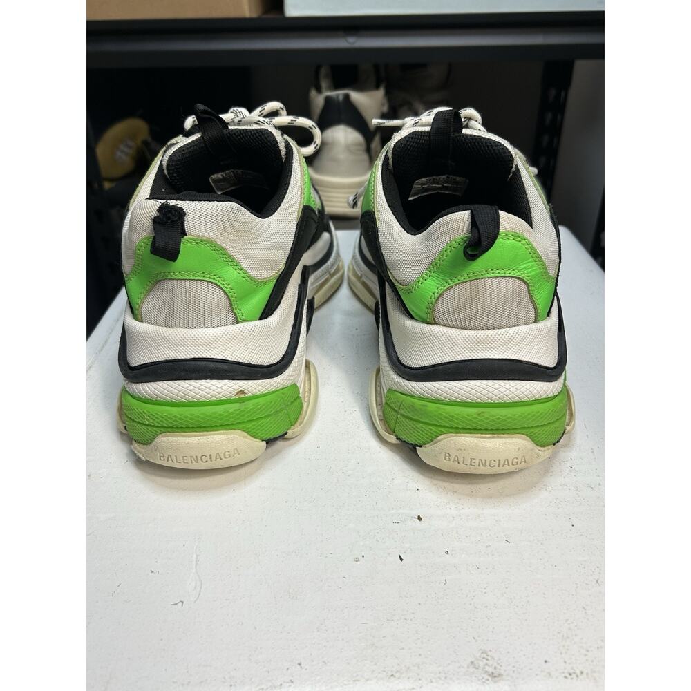Balenciaga Triple S Green Black Sneakers Size 42 EU/ 9 US Mens - Picture 3 of 9